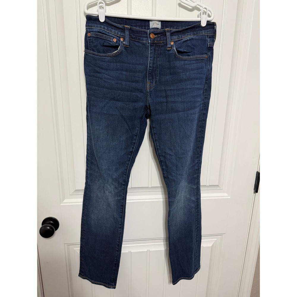 J.Crew Jeans Mens 32x32 770 Straight Fit Dark Wash Denim 5-Pocket EUC